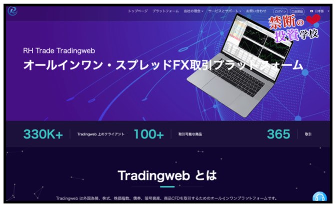 RH tradeのホームページ